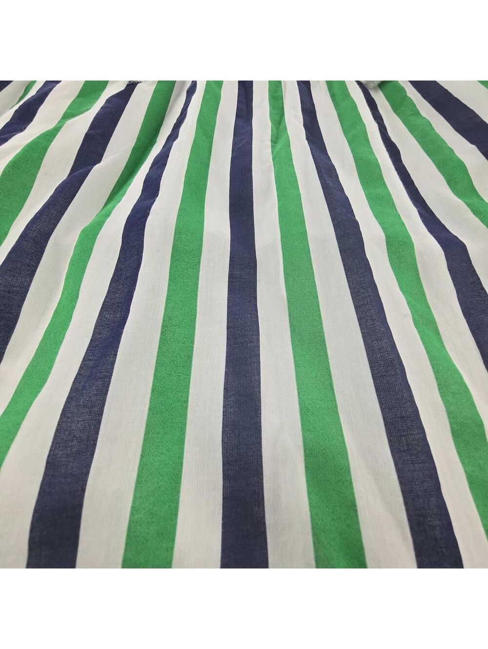 J.Crew Green Blue White Ruffle Striped Summer Sundress Tie Front Size XS - Picture 5 of 9
